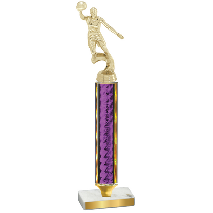 Value Purple Glacier Basketball Trophy