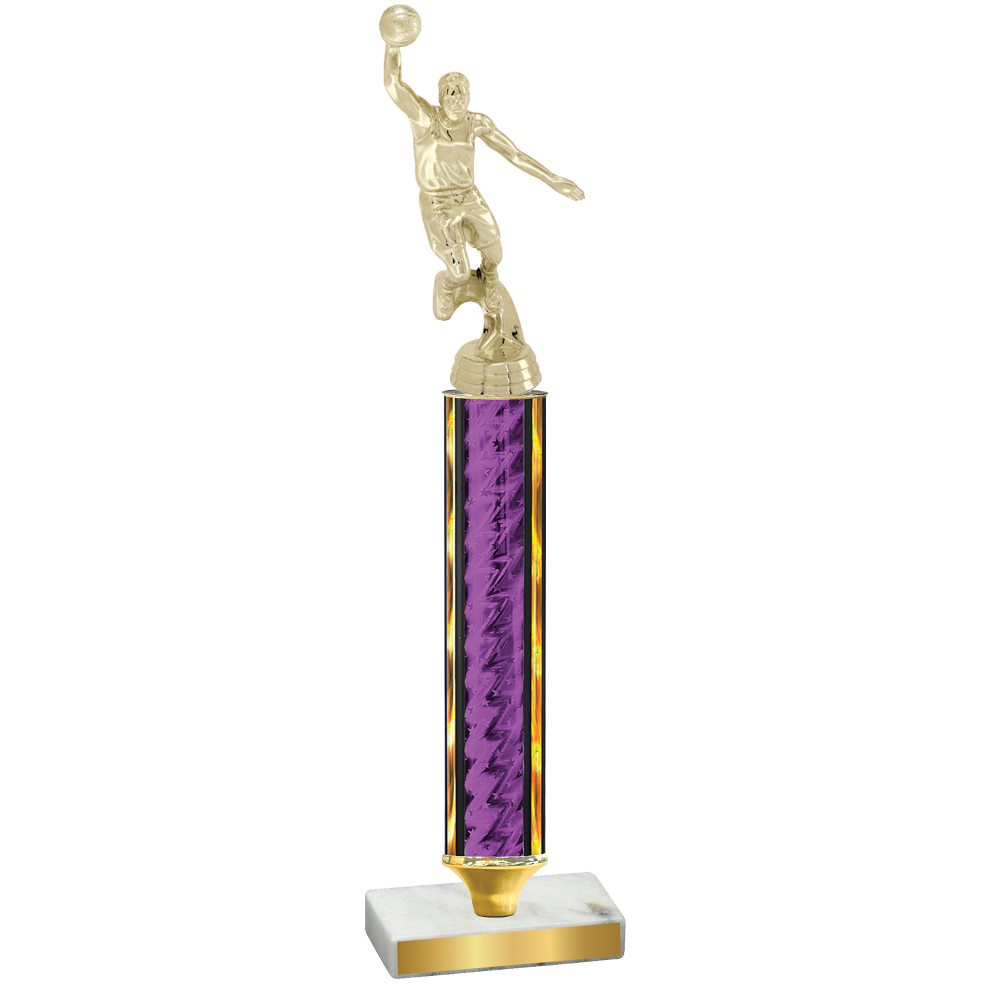 Value Purple Glacier Basketball Trophy