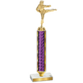 Value Purple Glacier Karate Trophy