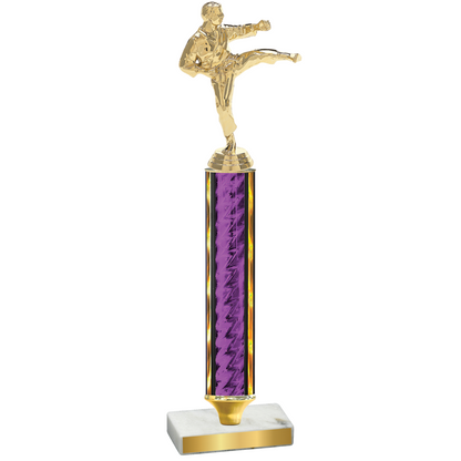 Value Purple Glacier Karate Trophy