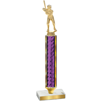 Value Purple Glacier Baseball Trophy