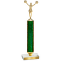 Value Green Glacier Cheerleading Trophy
