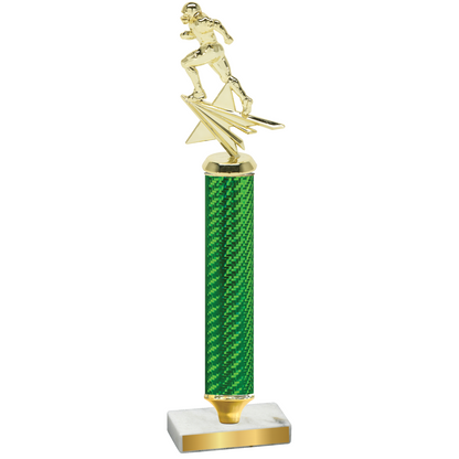 Value Green Carbon Fiber Football Trophy