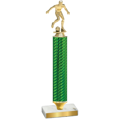 Value Green Carbon Fiber Soccer Trophy