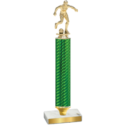 Value Green Carbon Fiber Soccer Trophy