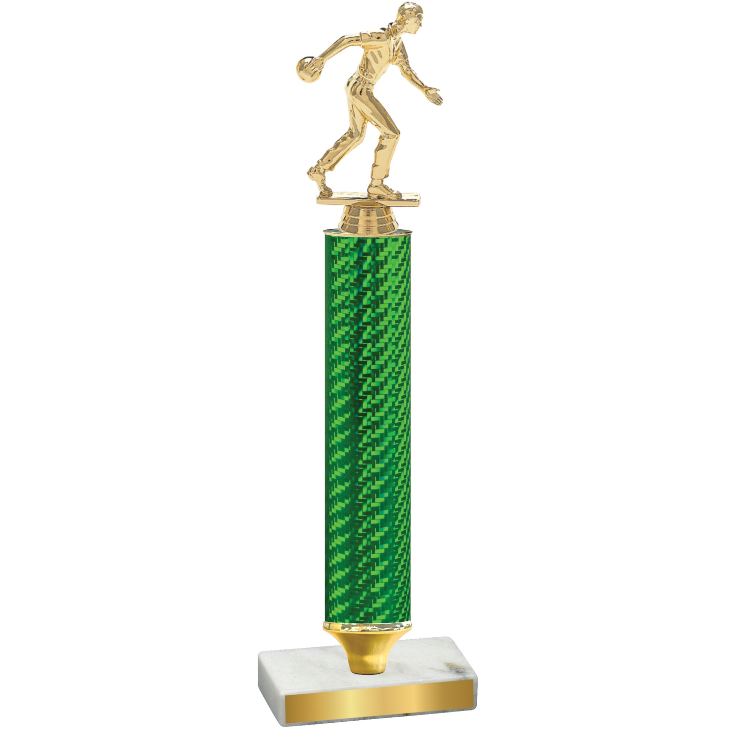 Value Green Carbon Fiber Bowling Trophy