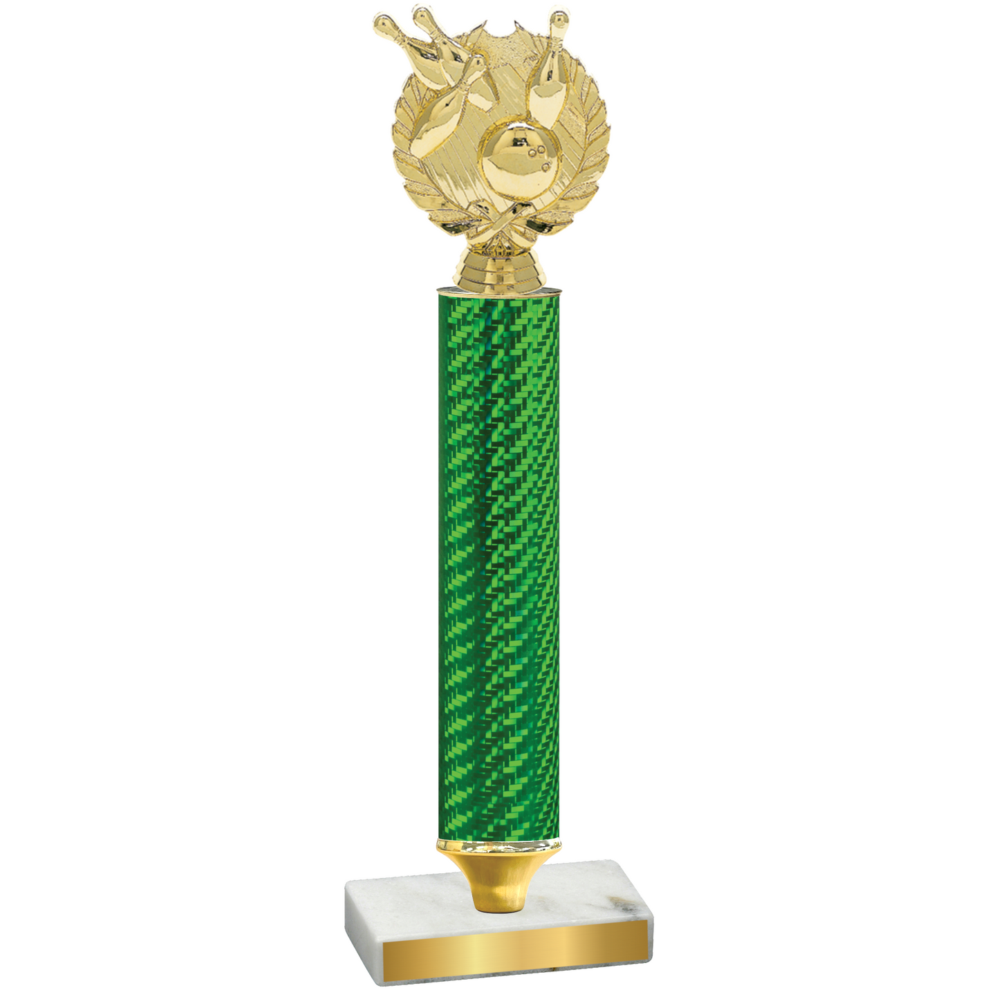 Value Green Carbon Fiber Bowling Trophy