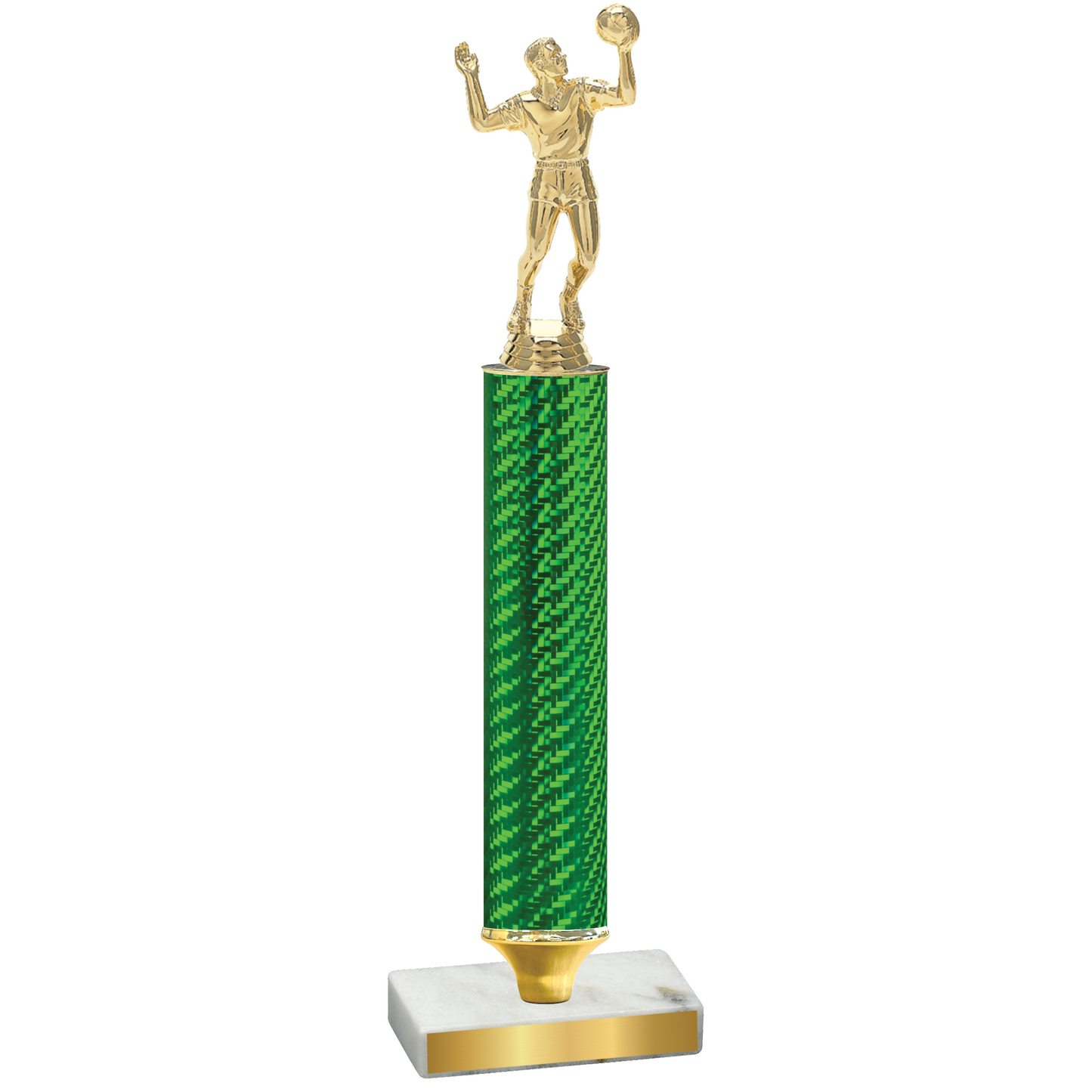 Value Green Carbon Fiber Volleyball Trophy