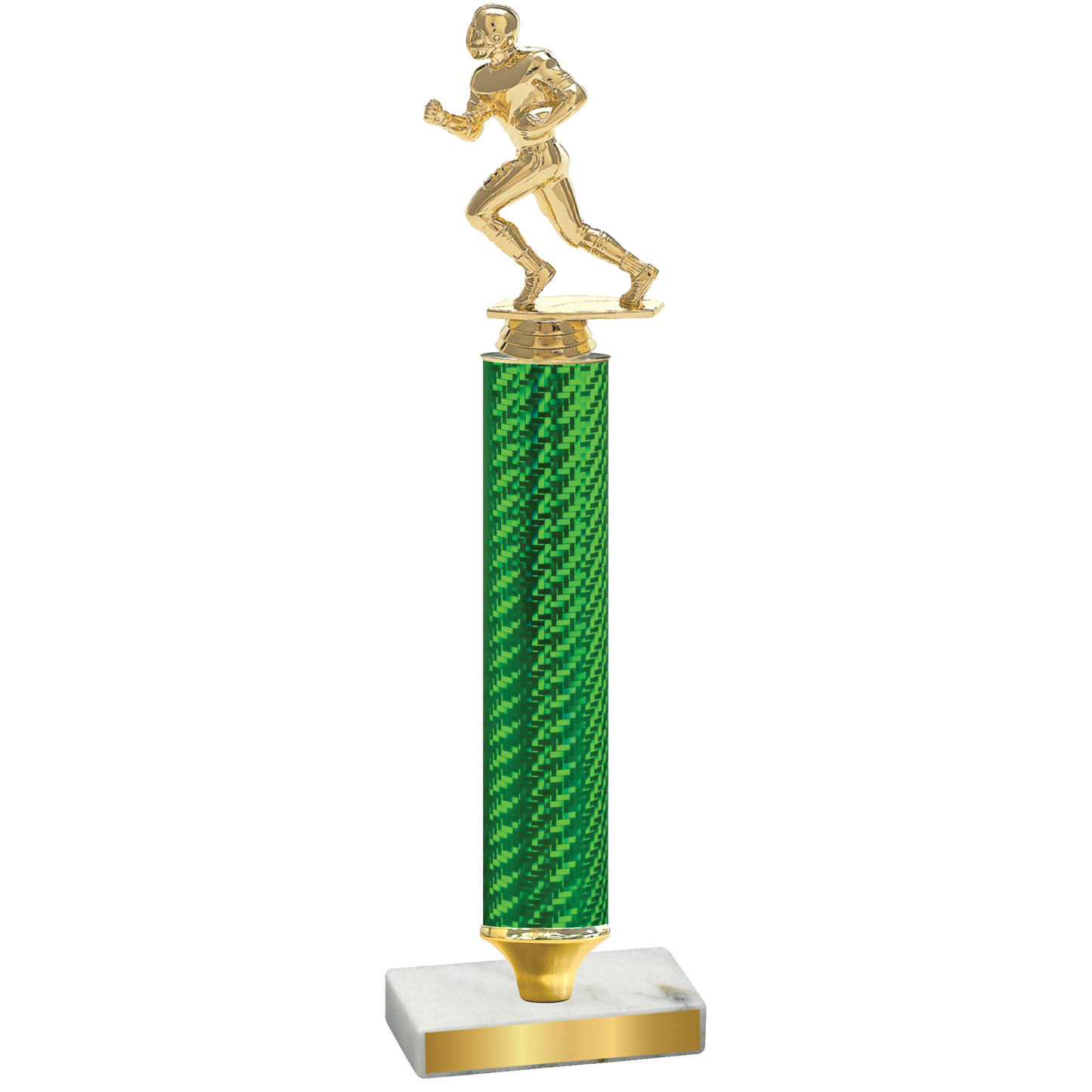 Value Green Carbon Fiber Football Trophy