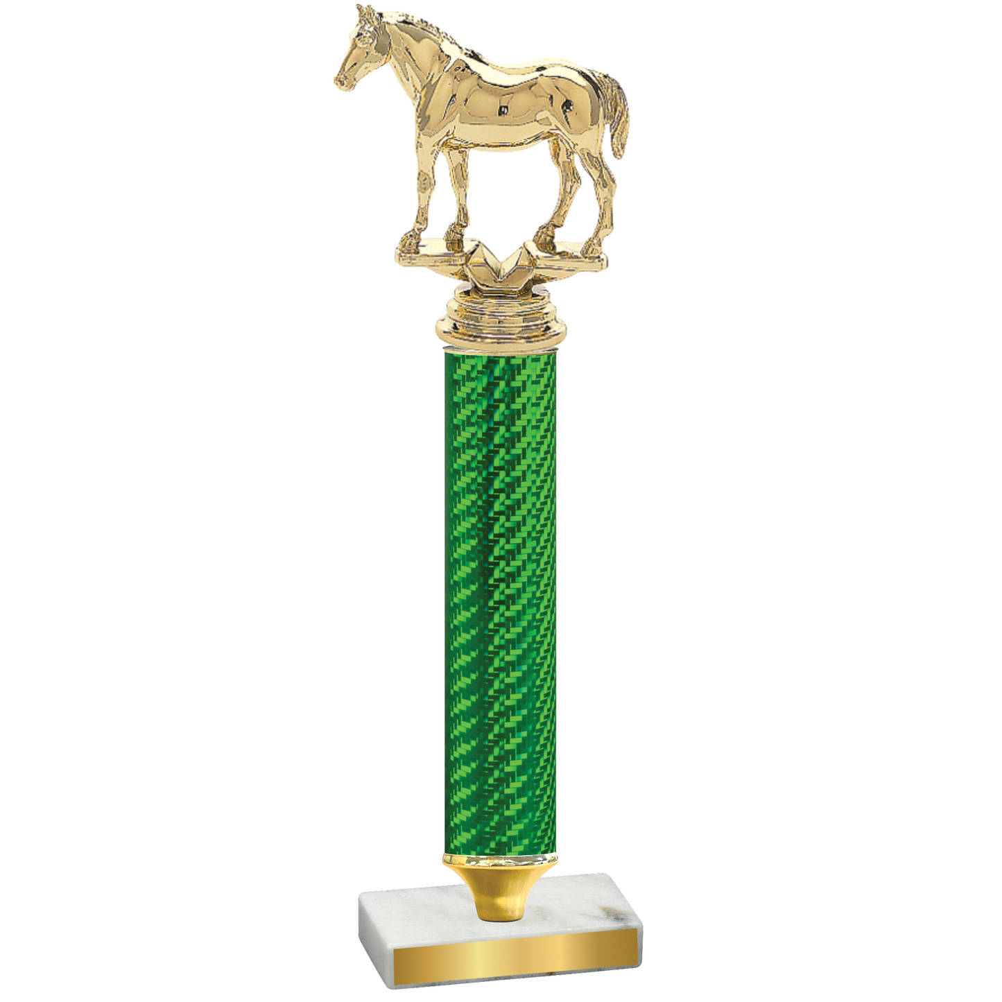 Value Green Carbon Fiber Horses Trophy