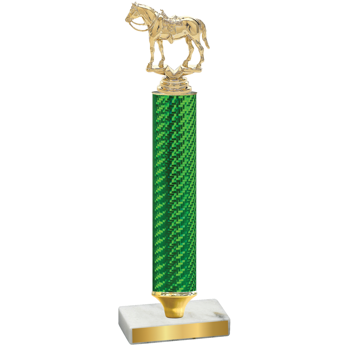 Value Green Carbon Fiber Horses Trophy