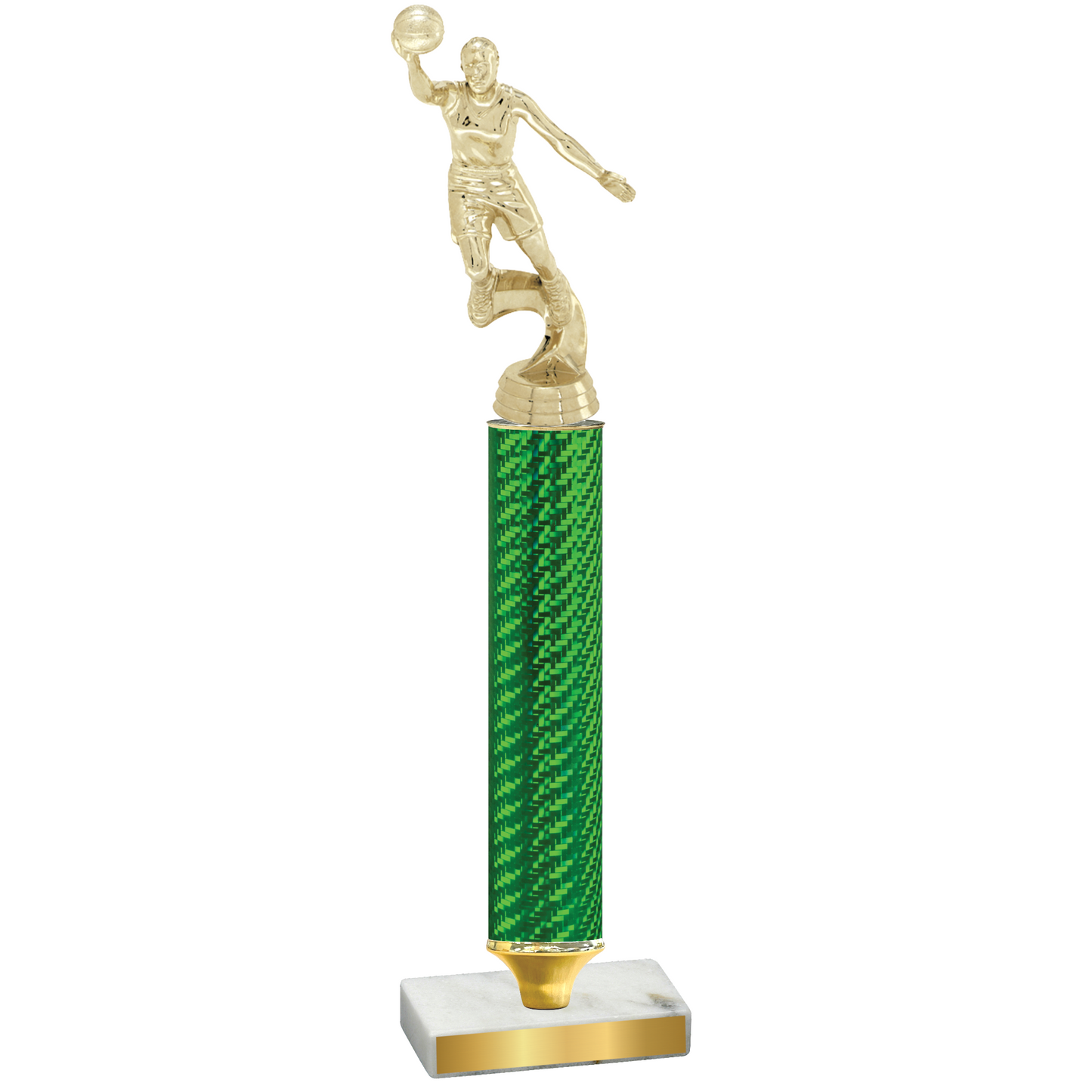 Value Green Carbon Fiber Basketball Trophy