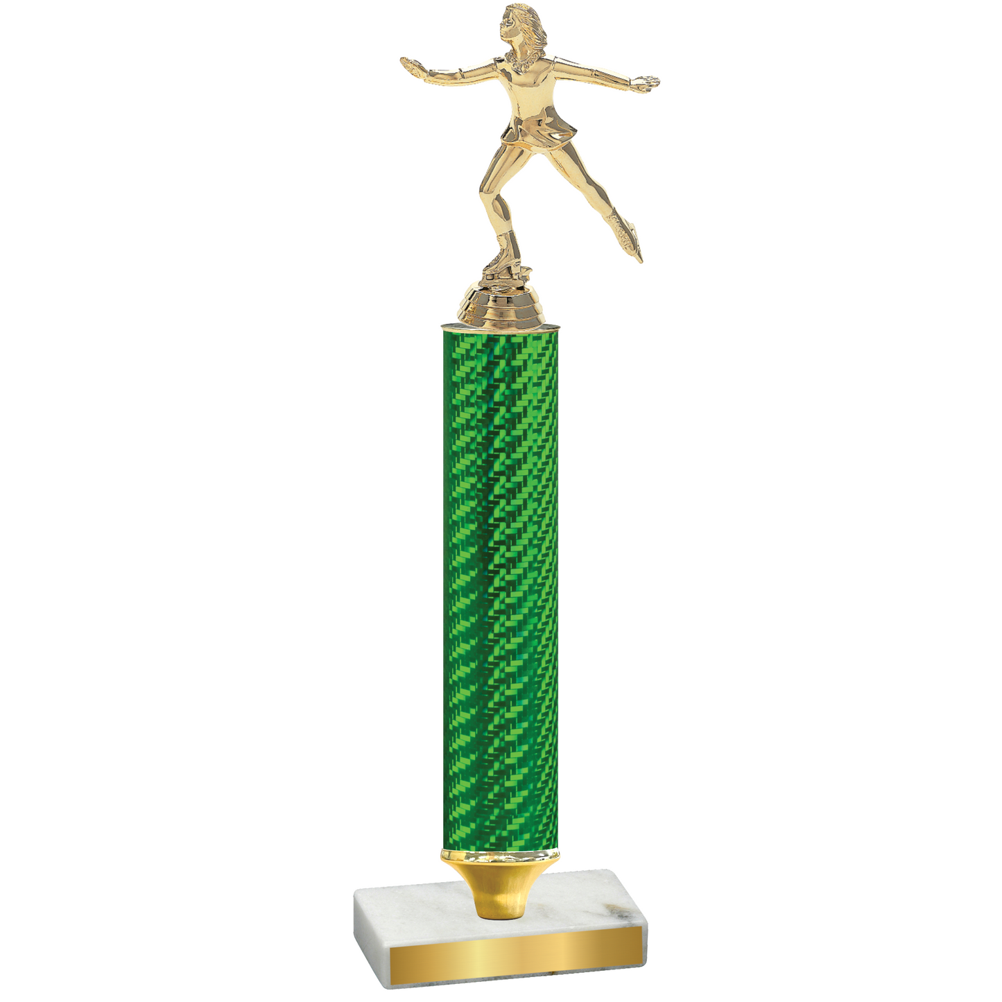 Value Green Carbon Fiber Skater Trophy