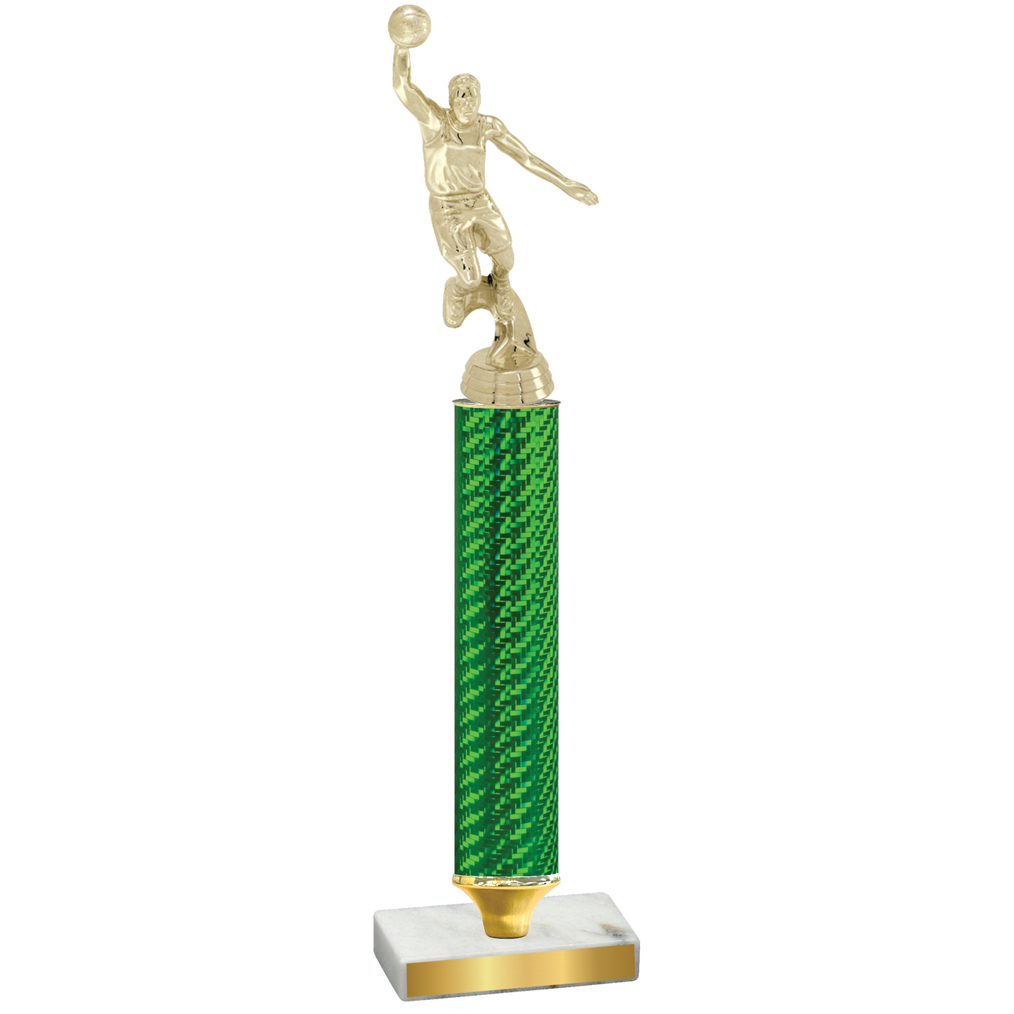 Value Green Carbon Fiber Basketball Trophy