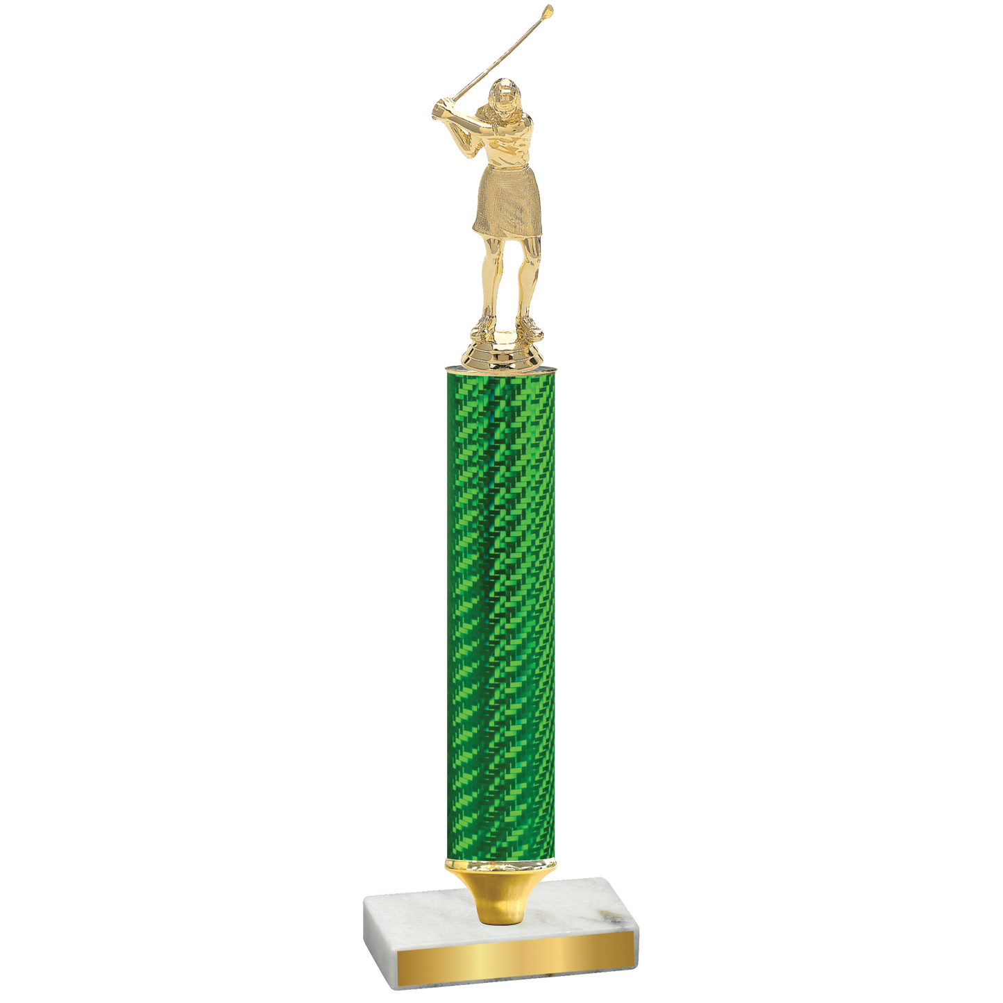 Value Green Carbon Fiber Golf Trophy