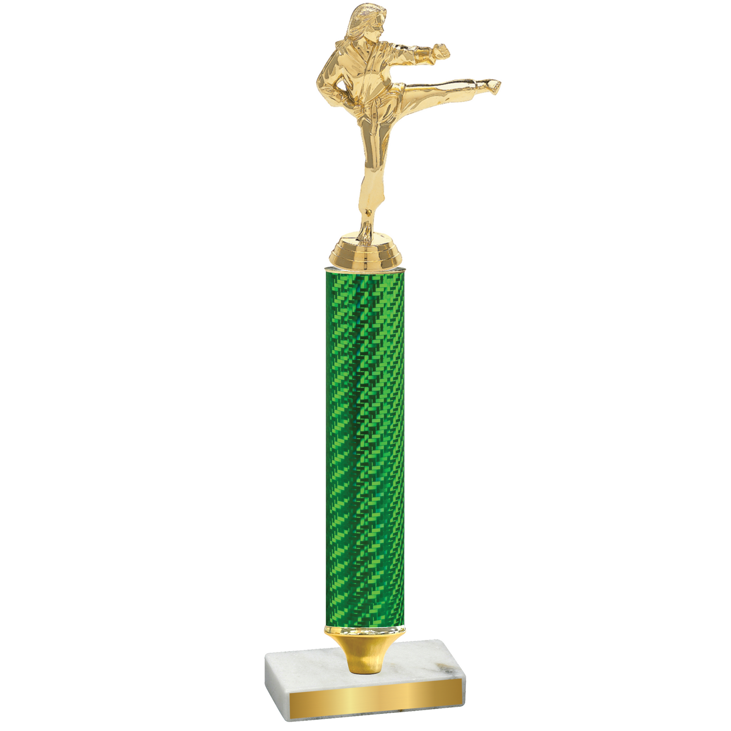 Value Green Carbon Fiber Karate Trophy