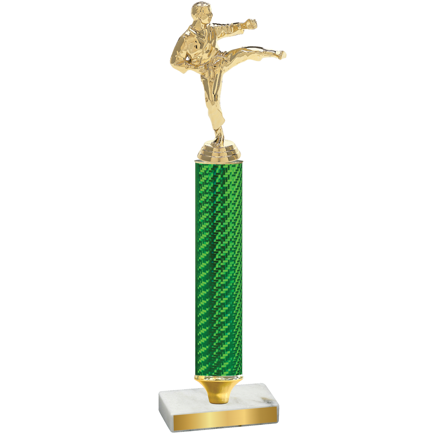 Value Green Carbon Fiber Karate Trophy