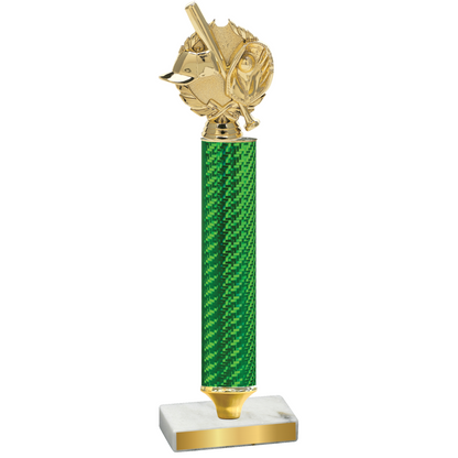 Value Green Carbon Fiber Baseball Trophy