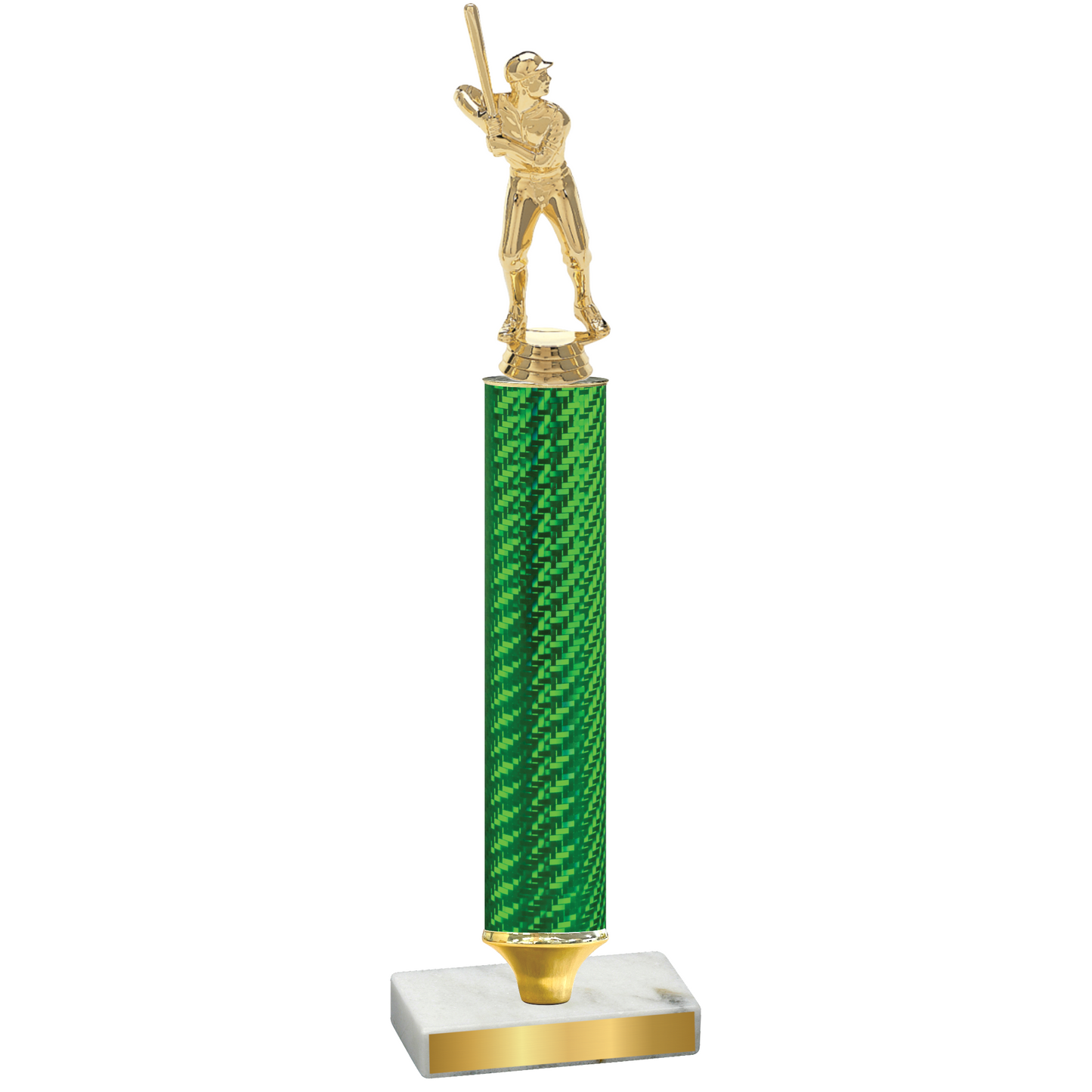 Value Green Carbon Fiber Baseball Trophy