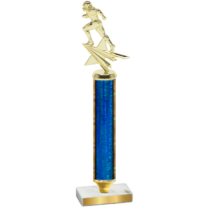 Value Blue Glacier Football Trophy