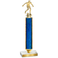 Value Blue Glacier Soccer Trophy