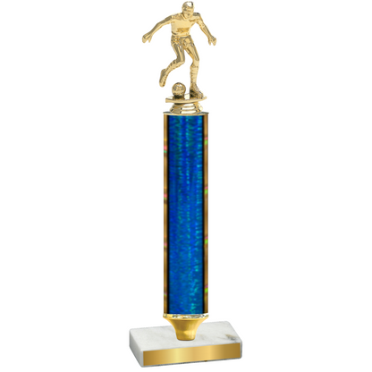 Value Blue Glacier Soccer Trophy