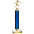 Value Blue Glacier Soccer Trophy