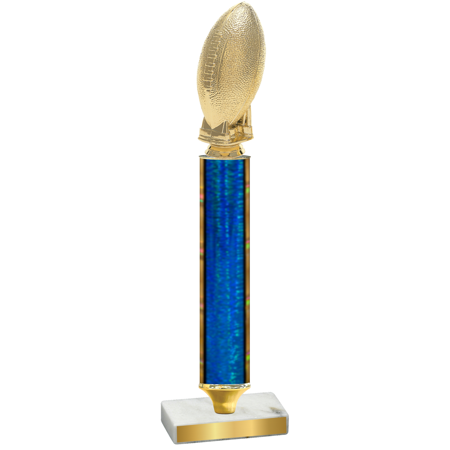 Value Blue Glacier Football Trophy