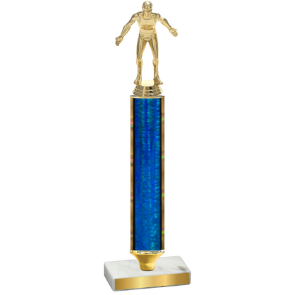 Value Blue Glacier Wrestling Trophy