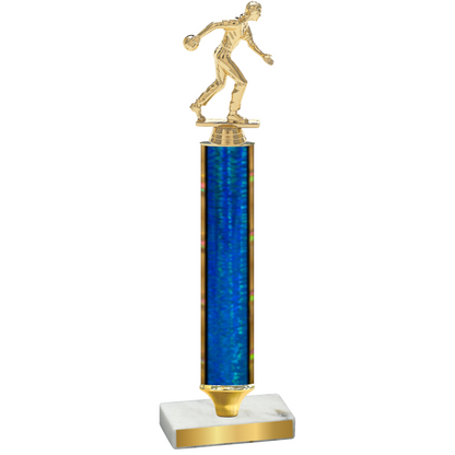 Value Blue Glacier Bowling Trophy