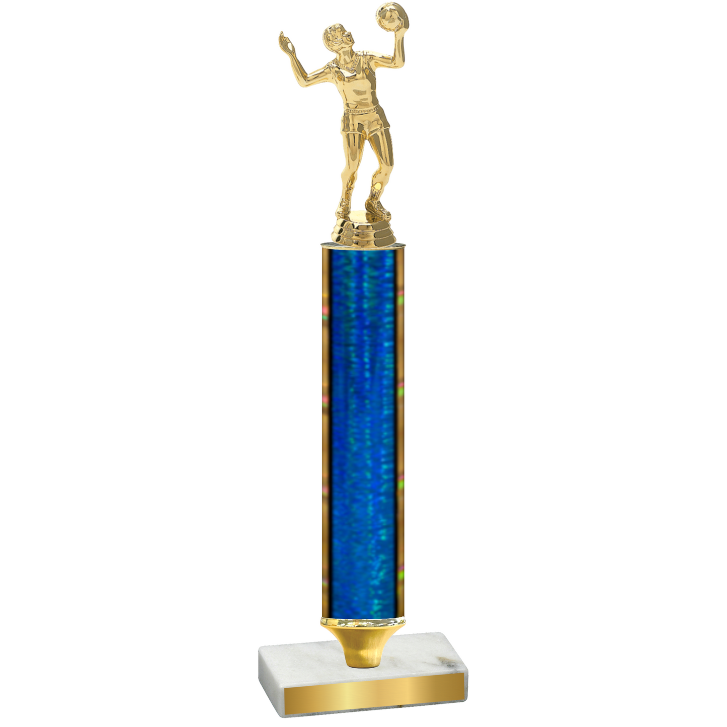 Value Blue Glacier Volleyball Trophy