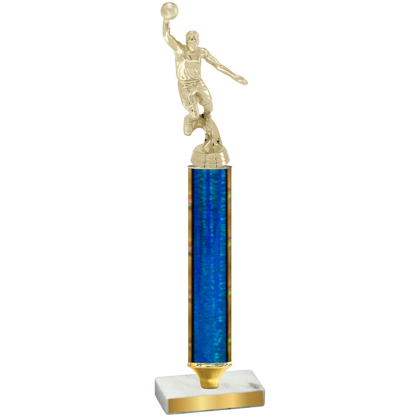 Value Blue Glacier Basketball Trophy