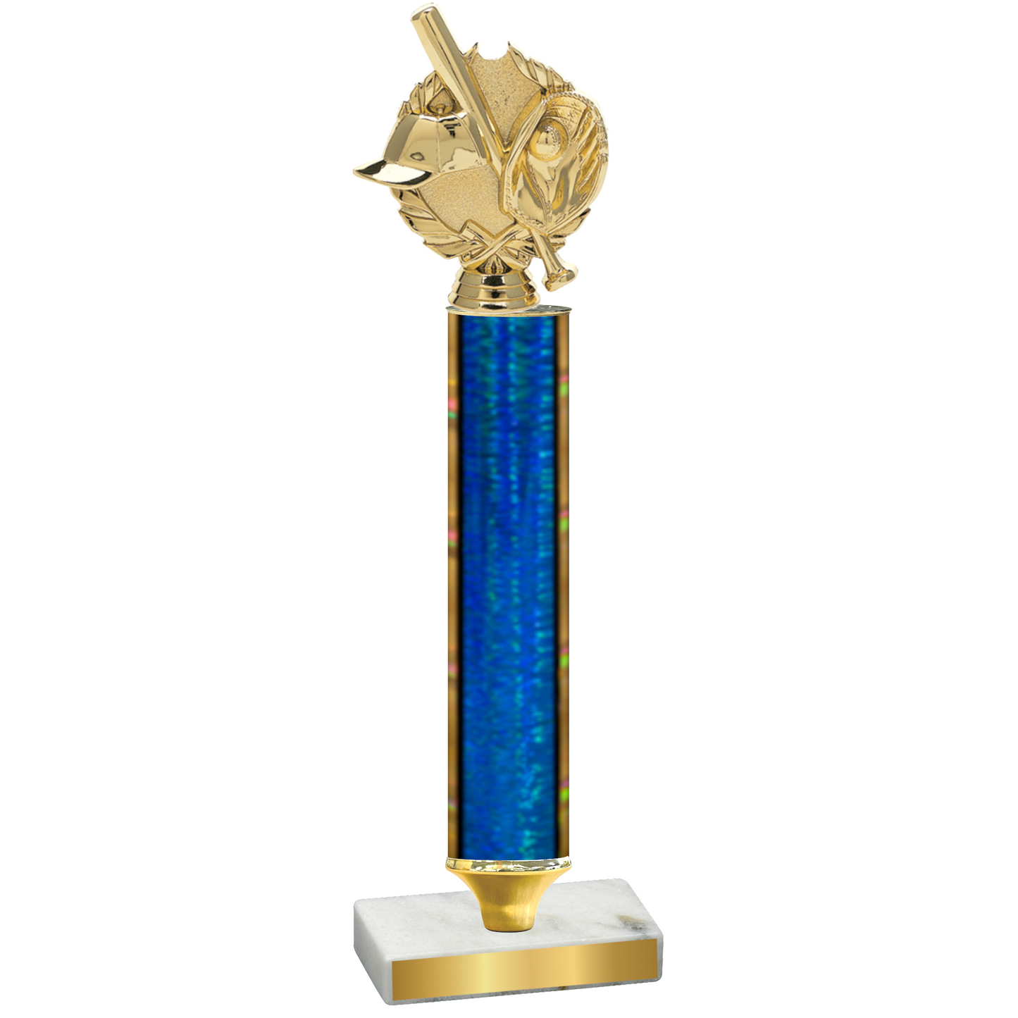 Value Blue Glacier Baseball Trophy