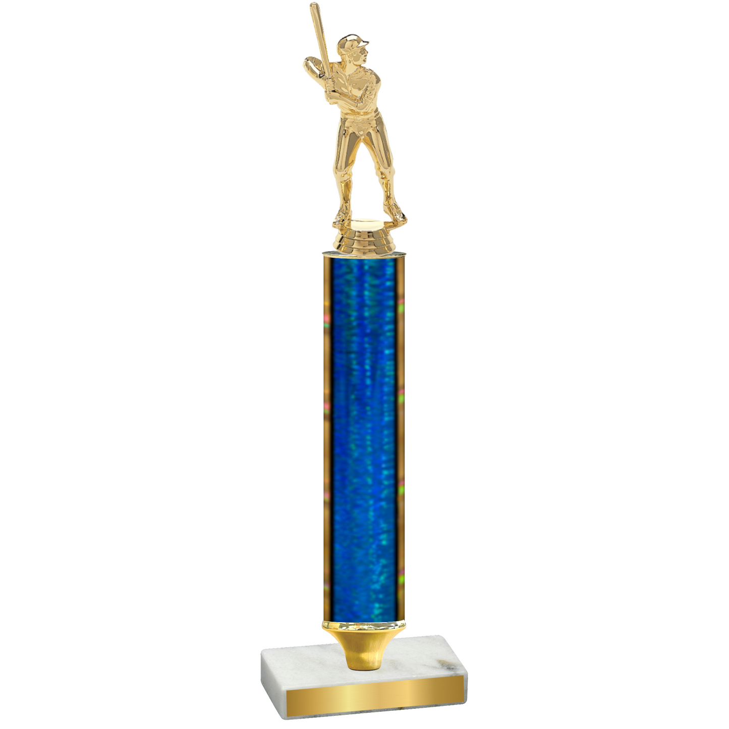 Value Blue Glacier Baseball Trophy