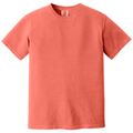 Bright Salmon front - COMFORT COLORS Heavyweight Ring Spun Tee