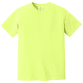 Neon Lemon front - COMFORT COLORS Heavyweight Ring Spun Tee