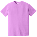 Neon Violet front - COMFORT COLORS Heavyweight Ring Spun Tee