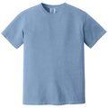 Washed Denim front - COMFORT COLORS Heavyweight Ring Spun Tee