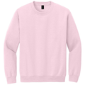 Light Pink front - Gildan Heavy Blend Crewneck Sweatshirt