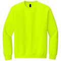 Safety Green front - Gildan Heavy Blend Crewneck Sweatshirt