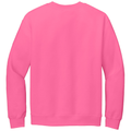 Safety Pink back - Gildan Heavy Blend Crewneck Sweatshirt