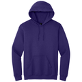 Purple front - Gildan Heavy Blend Hooded Sweatshirt