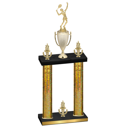 Double Gold Glacier Victory Tennis Trophy