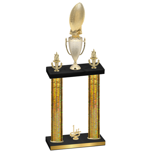 Double Gold Glacier First Place Football Trophy