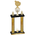 Double Gold Glacier Second Place Tennis Trophy