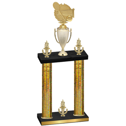 Double Gold Glacier Victory Tennis Trophy