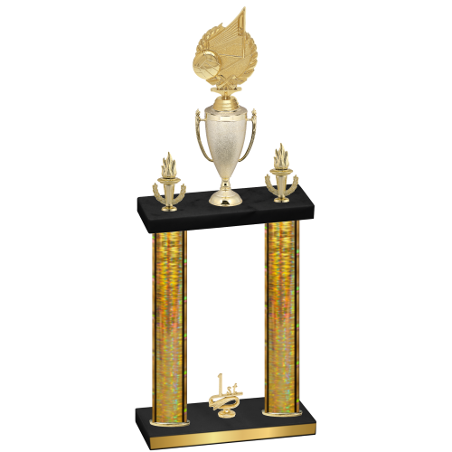 Double Gold Glacier First Place Volleyball Trophy