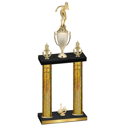Double Gold Glacier First Place Tennis Trophy
