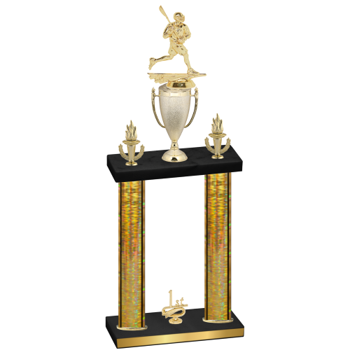 Double Gold Glacier First Place Lacrosse Trophy