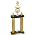 Double Gold Glacier Fourth Place Lacrosse Trophy